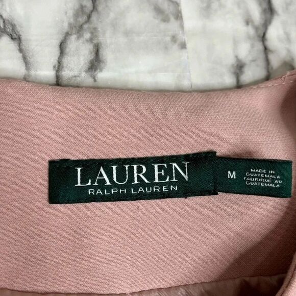 Lauren Ralph Lauren Dress Jacket Over Coat Blush Pink Snap Buttons size medium - Picture 3 of 7